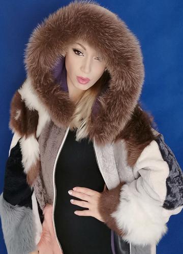 дамско кожено палто