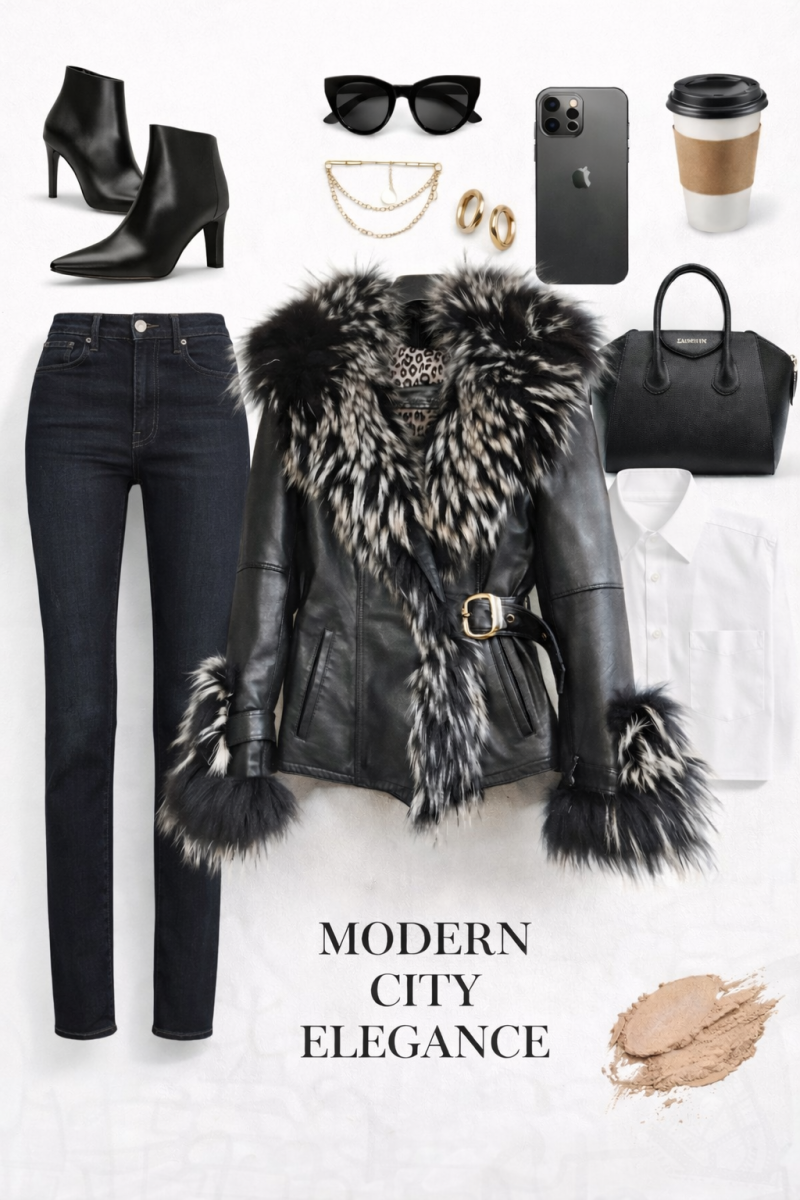 дамско кожено яке