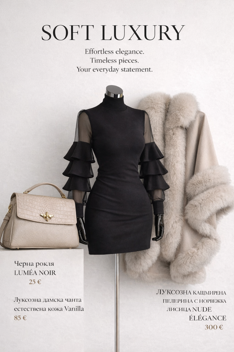 черна рокля