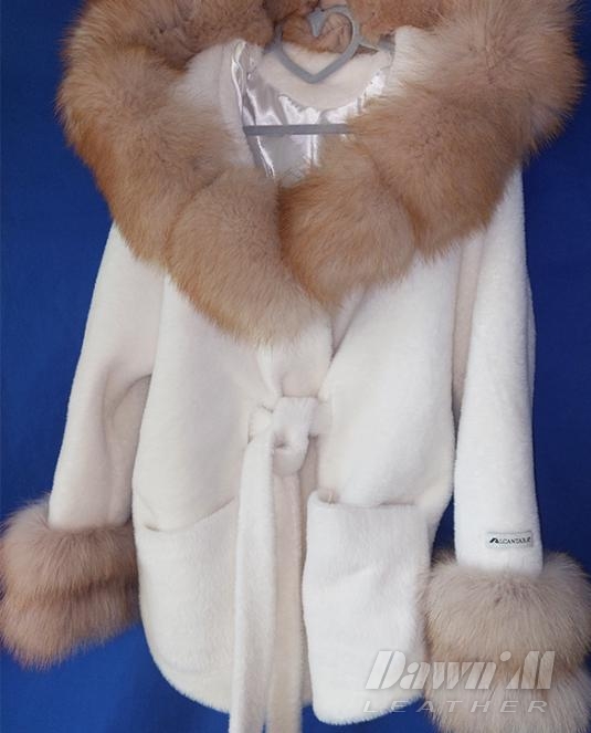 дамско кожено палто - 15