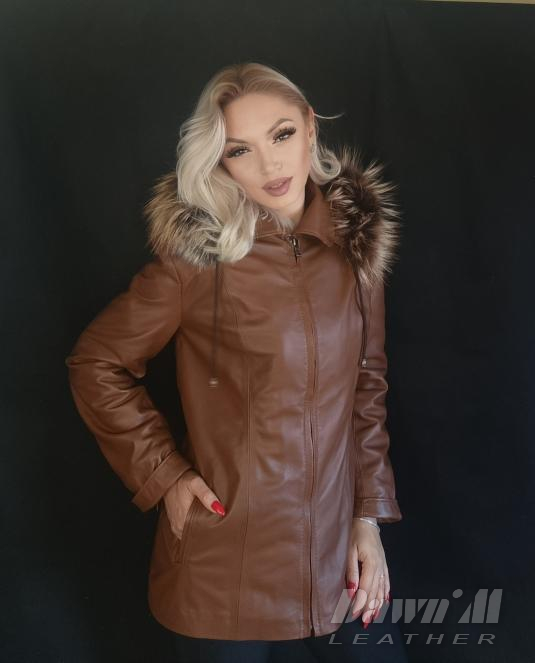 Дамско кожено яке - 5