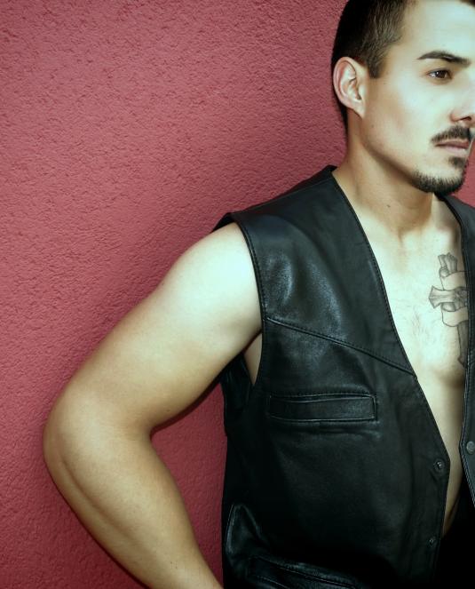 мъжки кожен елек - 1