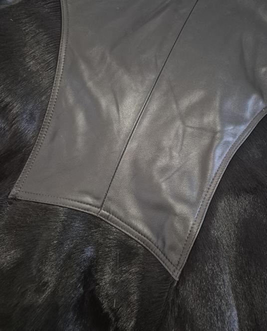 Дамско кожено яке Leather brownie - 14