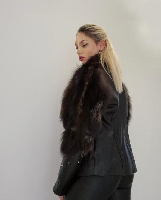 дамско кожено яке - 8