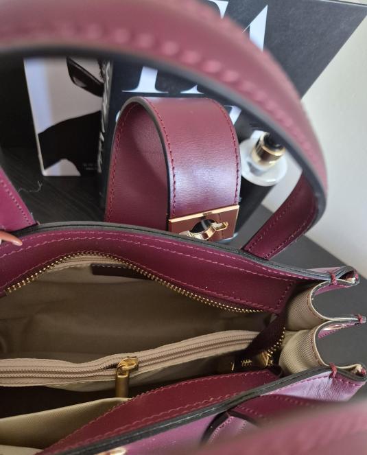 дамска кожена чанта - 4