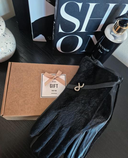 Луксозни дамски кожени ръкавици NOIR LUXE - 11