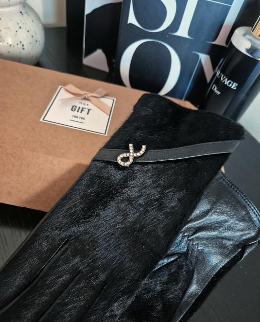 Луксозни дамски кожени ръкавици NOIR LUXE - 6