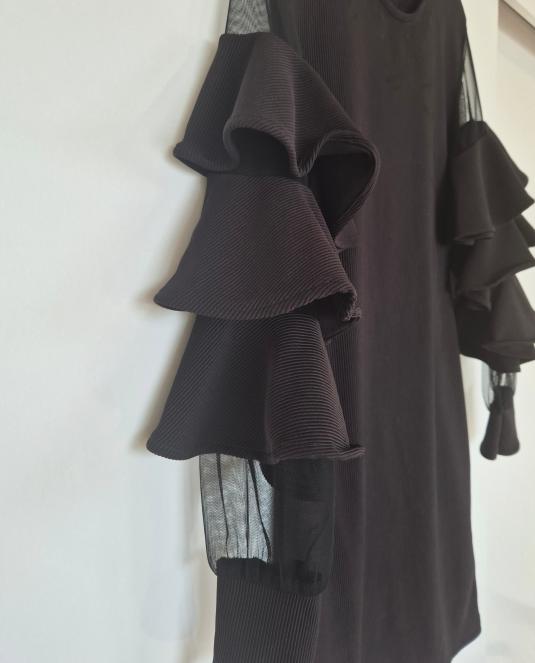 къса черна рокля - 13