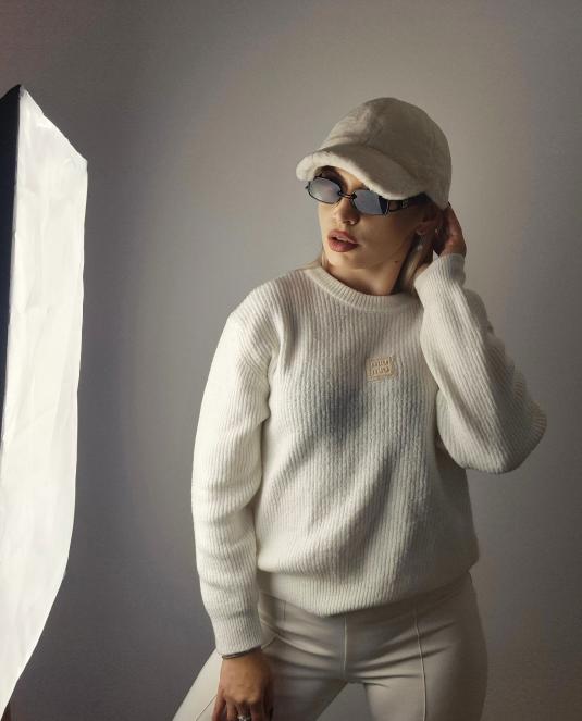 дамски кожена шапка - 1