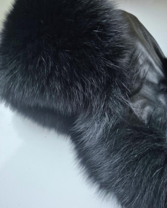 дамска кожена шапка - 13