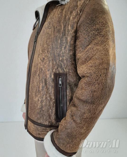 мъжки кожух естествена кожа - 2