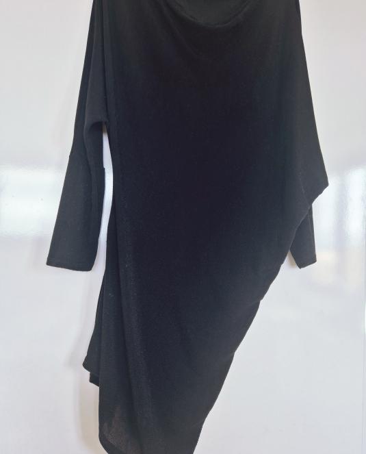 Черна рокля ASIMÉTRIA - 7