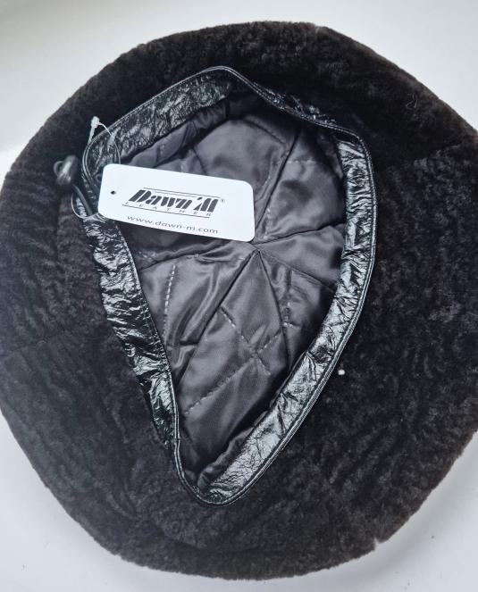 Дамска кожена барета PARIS NOIR - 5