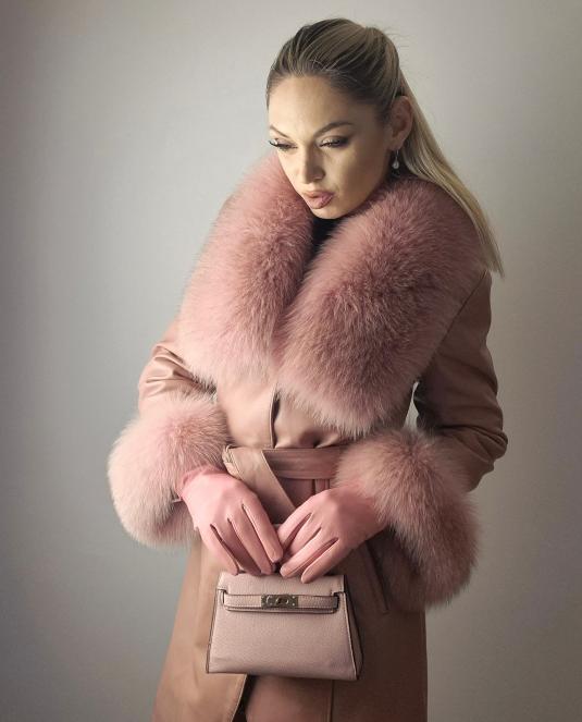 дамско кожено палто - 3