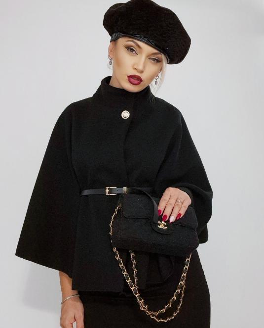 Дамска кожена барета PARIS NOIR - 2