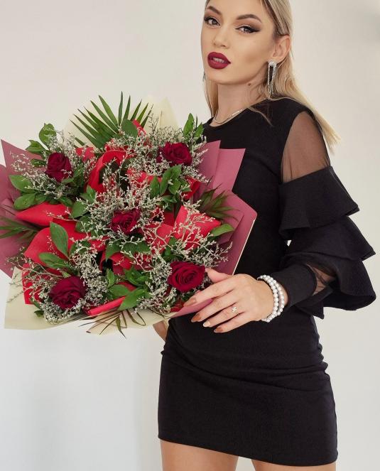 къса черна рокля - 9