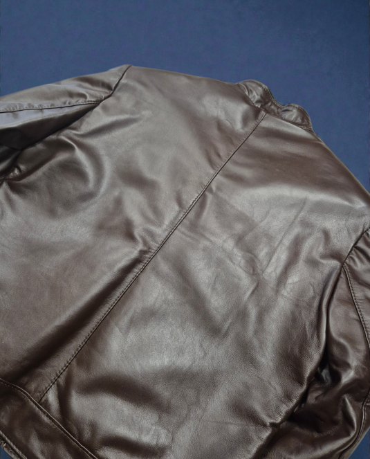 Мъжко кожено яке - 102 кафяво - 4