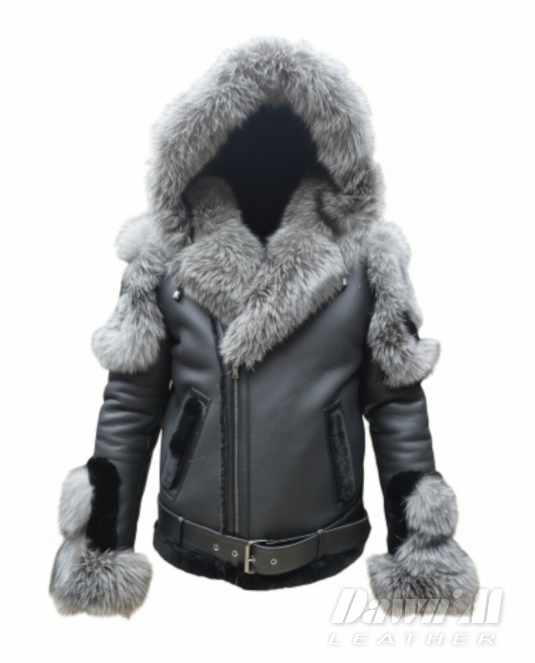 Мъжки луксозен кожух от естествена кожа DAWN`M TITAN