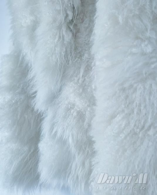 бял кожух естествена кожа - 10