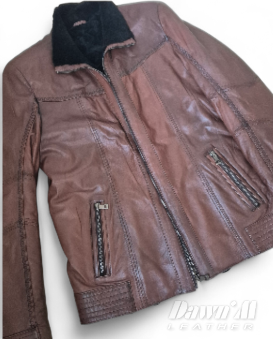 мъжки кожух естествена кожа - 2