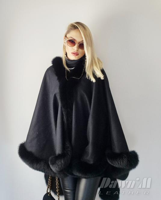 дамска пелерина от кашмир - 6