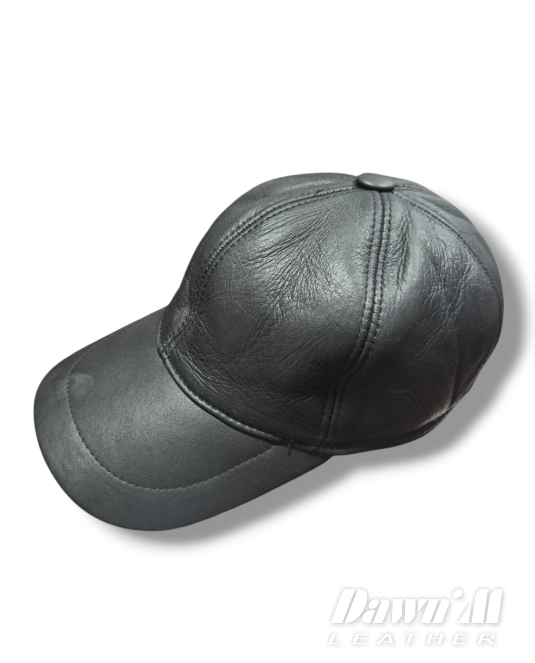 Мъжката кожена бейзболна шапка в черно CITY THERMAL