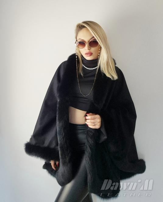 дамска пелерина от кашмир - 10