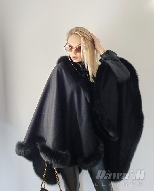 дамска пелерина от кашмир - 1