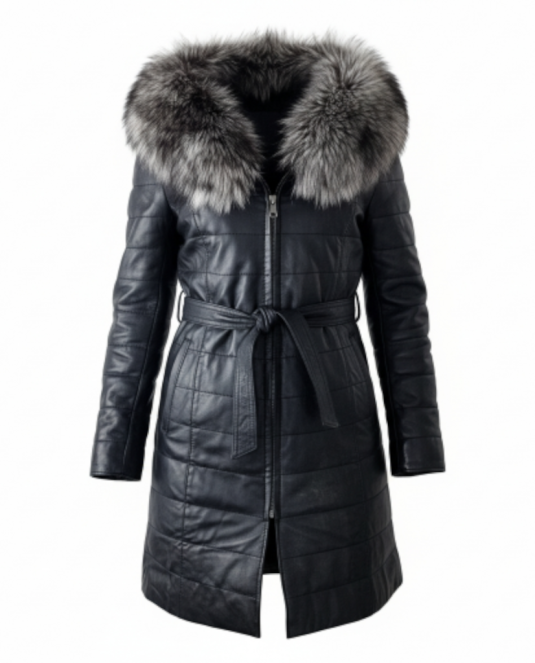 дамско кожено палто - 1