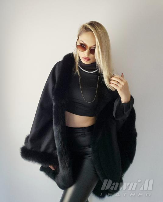 дамска пелерина от кашмир - 11