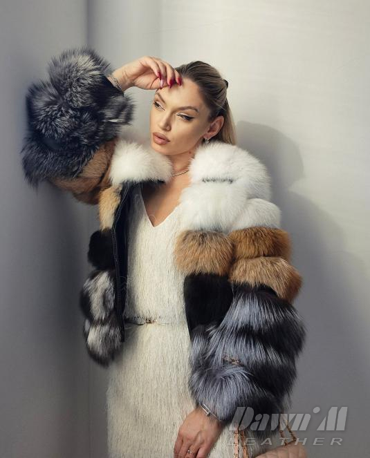 Луксозен дамски кожух лисица FOX ICON