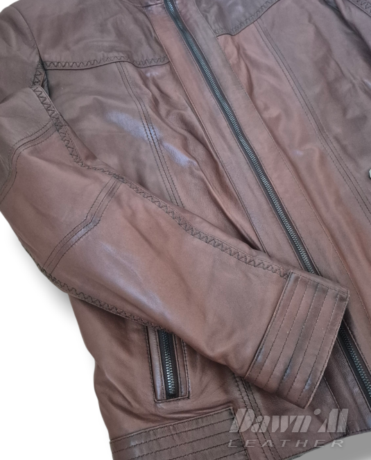 мъжки кожух естествена кожа - 1