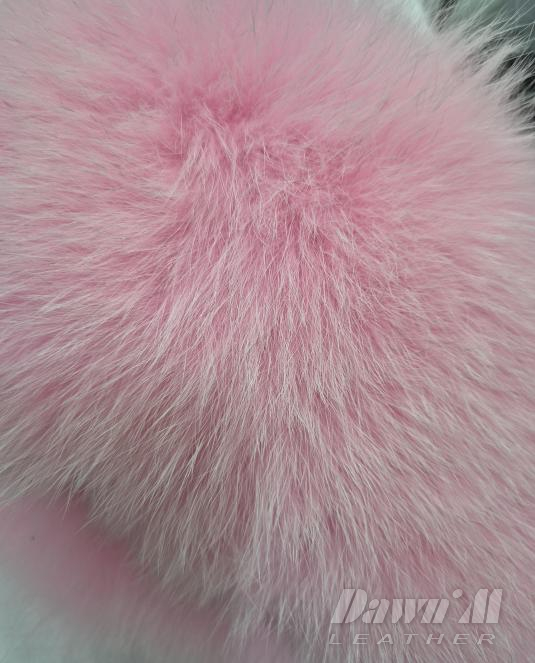 Луксозна дамска шапка от лисица Rosé Arctic Diva - 5