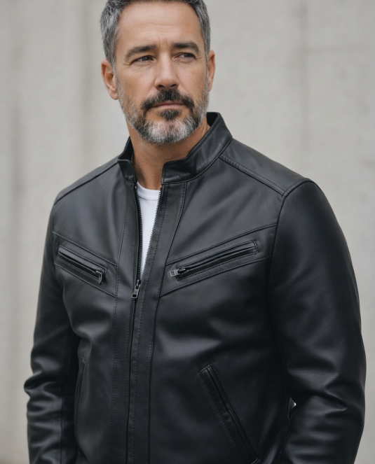 Мъжко кожено яке модел 102