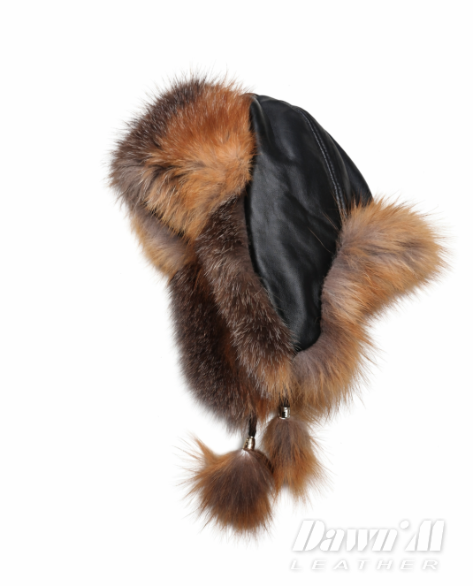 дамска кожена шапка - 3