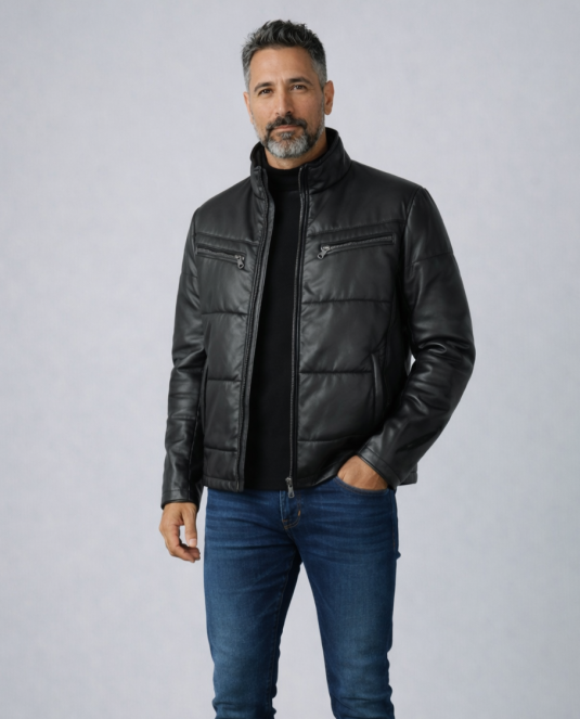 мъжко кожено яке - 0