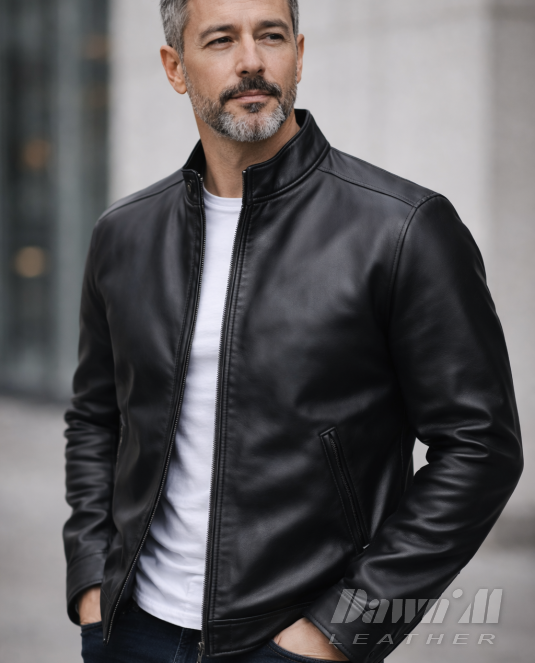 Мъжко кожено яке 100