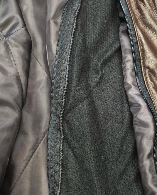 Мъжко кожено яке - 102 кафяво - 7