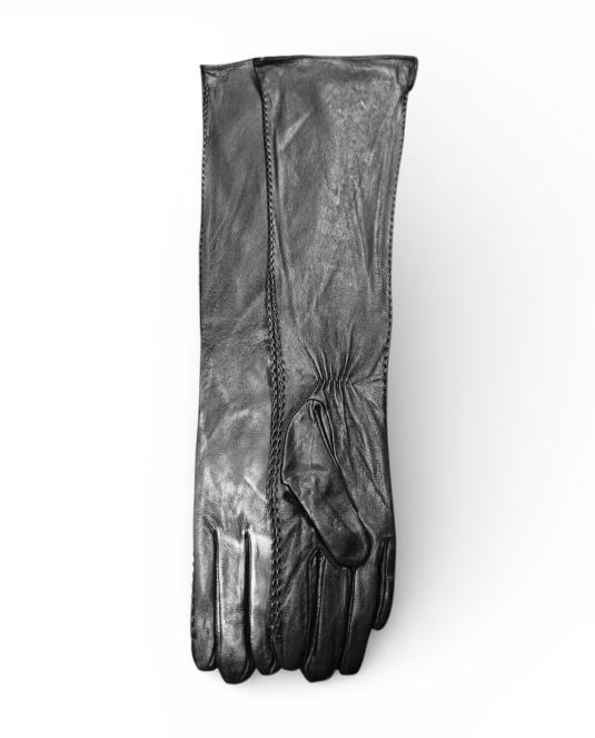 дълги дамски кожени ръкавизи - 2