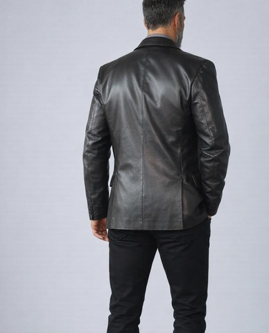 мъжко кожено сако - 1