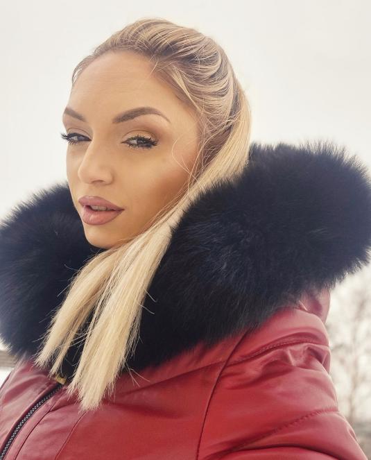 дамско кожено палто - 5