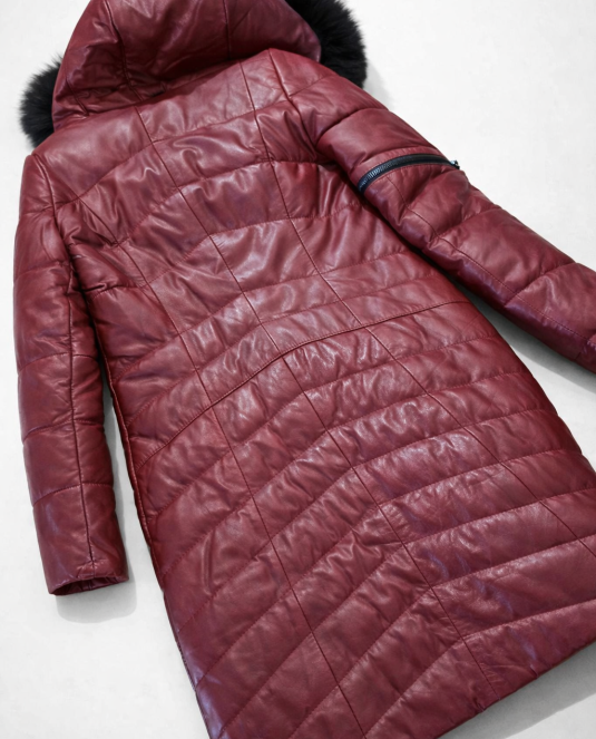 дамско кожено палто - 3