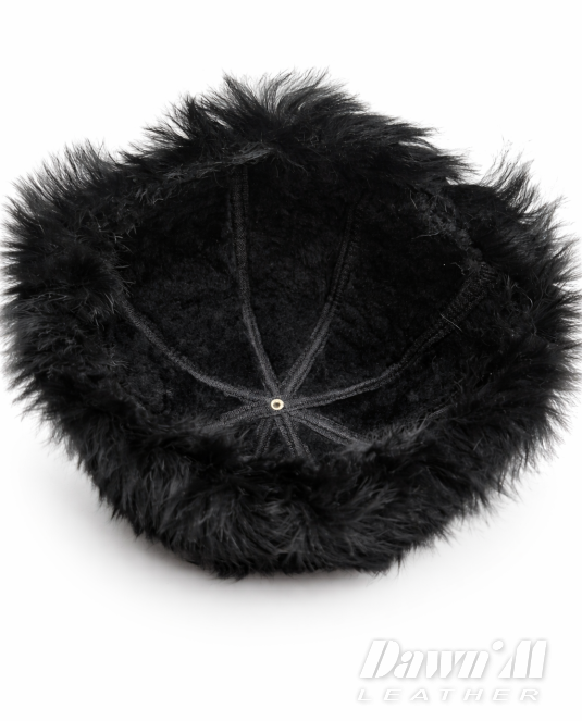 Дамска шапка агнешка кожа ARCTIC BLACK - 3