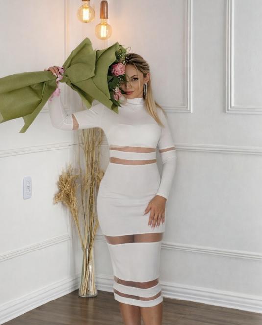 Бяла рокля WHITE ILLUSION