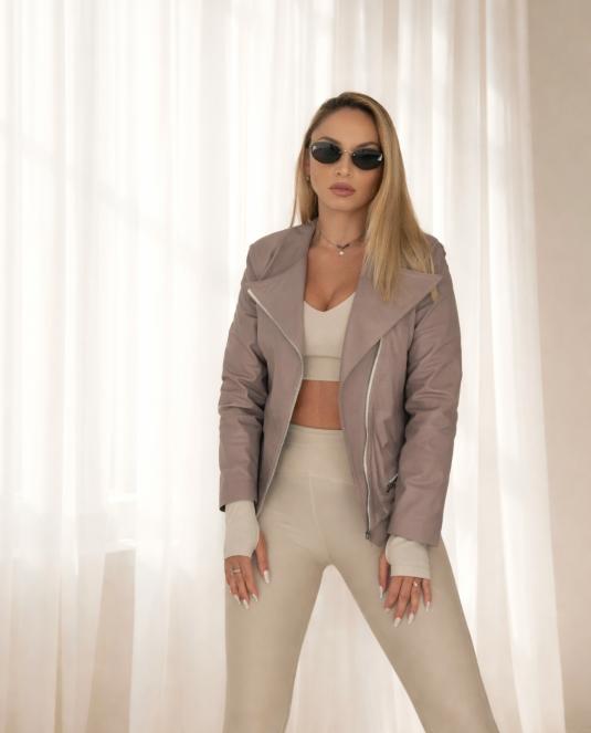 дамско кожено яке - 5