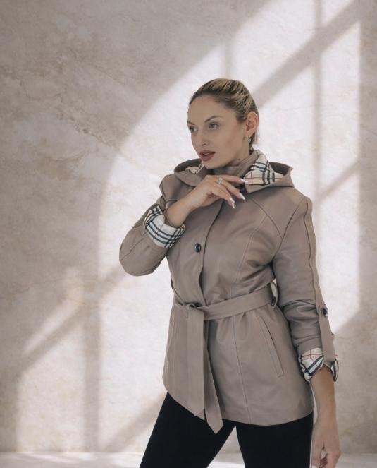 дамско кожено яке - 4