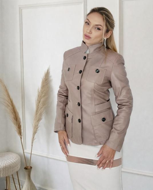 дамско кожено сако - 1