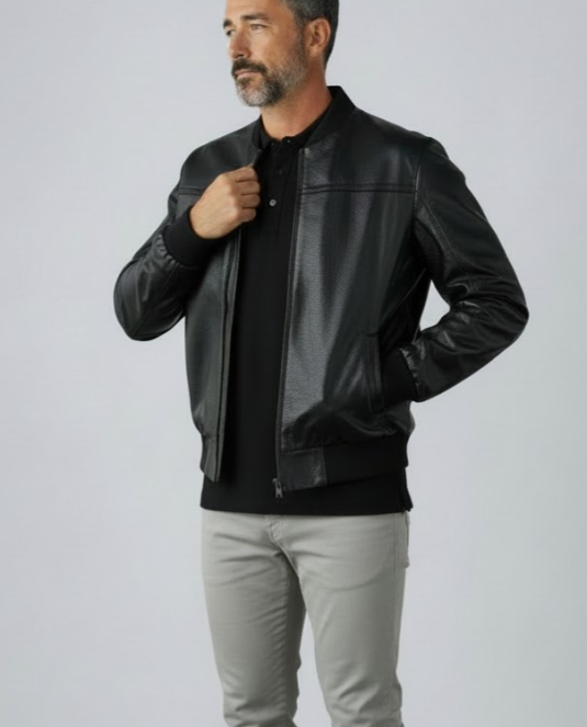 мъжко кожено яке - 3