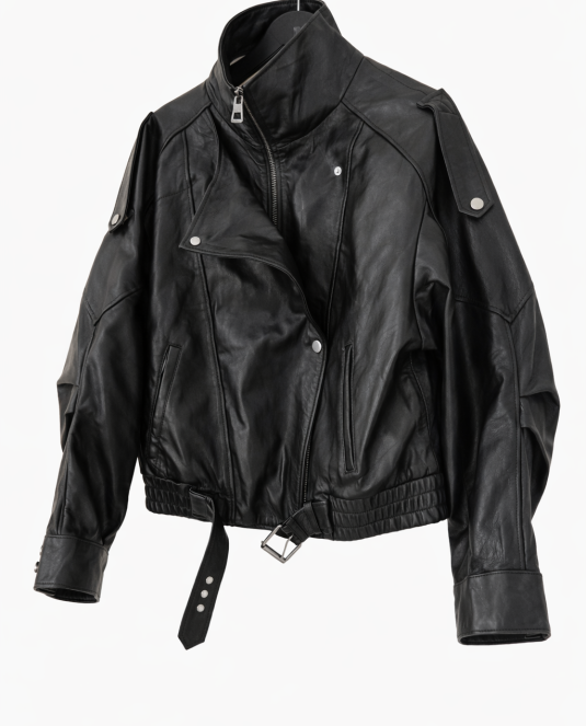 Дамско кожено яке BLACK ICON LEATHER JACKET - 11
