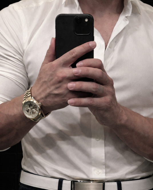 Мъжки колан естествена кожа IVORY LEATHER BELT